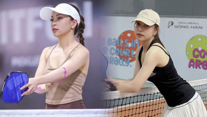 Tình cũ Quang Hải khoe đường cong bốc lửa trên sân Pickleball, nhan sắc ngày càng thăng hạng