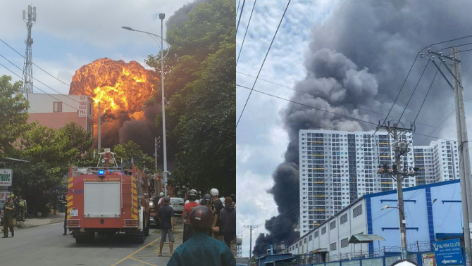 TP HCM: Nhà xưởng bốc cháy lớn, nhiều ‘quả cầu lửa’ xuất hiện, chi tiết bất thường từ hiện trường?