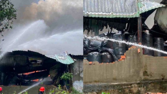 TPHCM: Cháy lớn thiêu rụi nhà xưởng gần khu dân cư, lực lượng cứu hỏa dập lửa bất ngờ phát hiện một thi thể bên trong