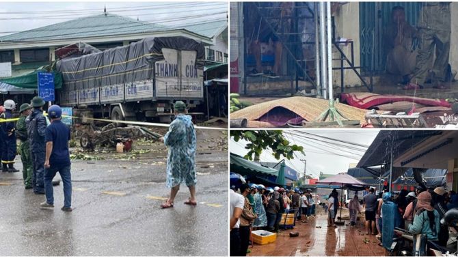 Nhân chứng kể về thời điểm kinh hoàng lúc xe tải đâm vào chợ chuối khiến 12 người thương vong