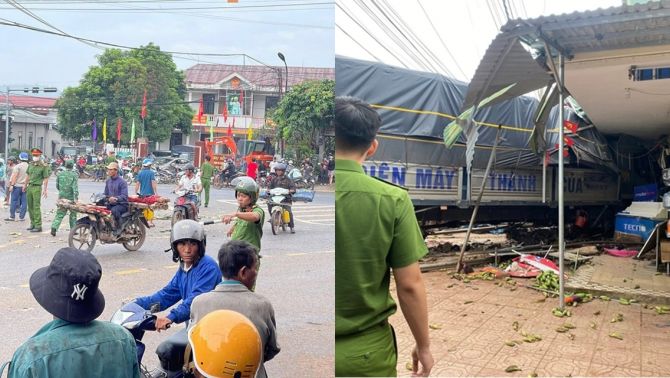 Nguyên nhân ban đầu vụ xe tải lao vào chợ ở Quảng Trị: 3 người tử vong là người Lào, có 1 bà bầu
