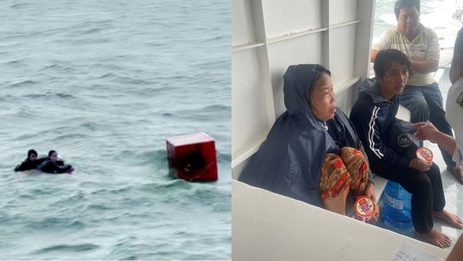 Chìm tàu đánh cá ở An Giang, phép màu xuất hiện với 4 người dân sau nhiều giờ trôi dạt trên biển