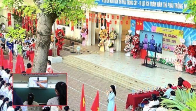 Hiệu trường lên tiếng vụ phụ huynh góp tiền mua tivi 100 inch ở Trường THCS Mỹ Đình 2, sự thật phía sau là gì?