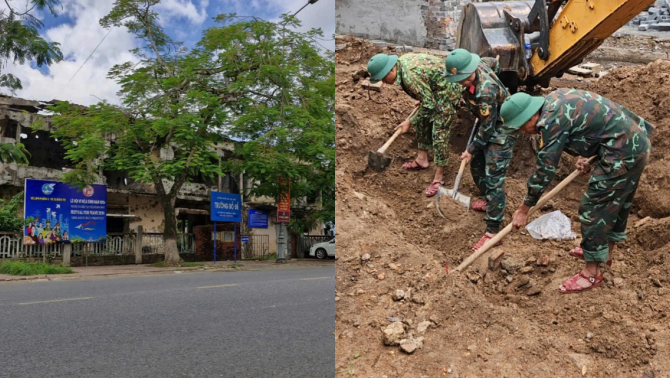 Quảng Trị: Trong lúc tu bổ di tích Trường Bồ Đề, bất ngờ phát hiện 2 hài cốt liệt sỹ cùng nhiều di vật quý
