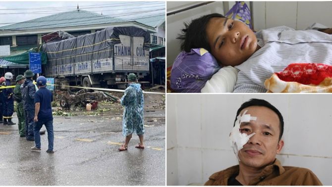 Nạn nhân vụ xe tải tông vào chợ chuối: Chỉ mất 4 giây để xe tải ủi bay hàng loạt xe máy khiến 12 người thương vong