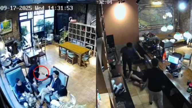 Hà Nội: Clip tổng tài giơ tay ra hiệu, người đi cùng hành hung nhân viên quán cafe sau 3 lần nhắc hút thuốc