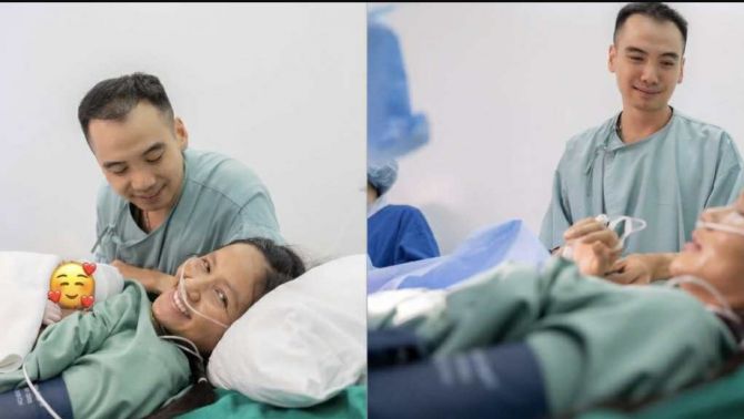 'Tan chảy' với khoảnh khắc vợ chồng H'Hen Niê bên con gái đầu lòng, bất ngờ với tên gọi của 'nhóc tỳ'