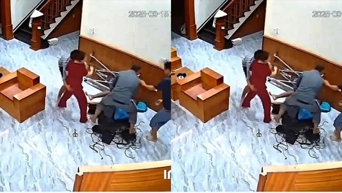 Camera ghi lại cảnh người đàn ông bị nhóm người xông vào nhà đánh gục, hé lộ nguyên nhân khó tin