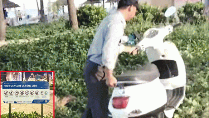 BQL bán đảo Sơn Trà lên tiếng về clip nhân viên bị cho là xô đổ xe máy du khách xuống biển ở Đà Nẵng