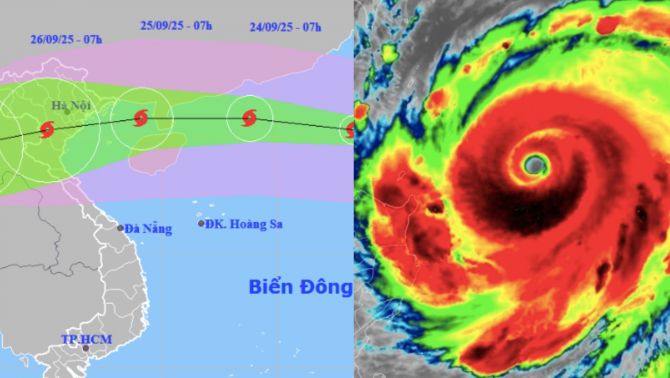 Siêu bão Ragasa di chuyển thần tốc hướng về Quảng Ninh – Ninh Bình, dự báo mưa gió dữ dội, diễn biến còn khó lường