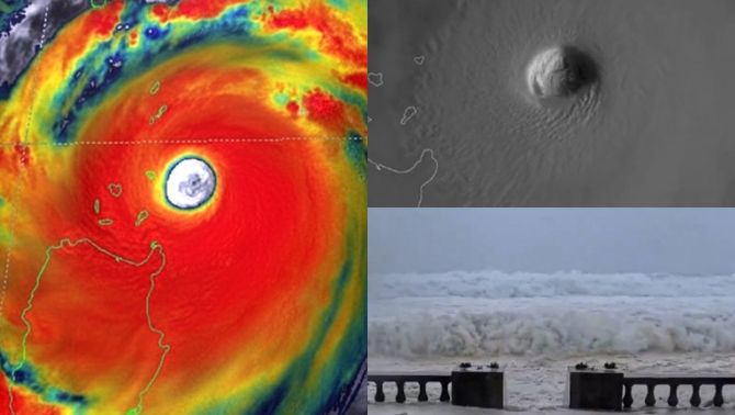 Hình ảnh 'đáng sợ' được vệ tinh ghi lại trước giờ siêu bão mạnh nhất thế giới 2025 Ragasa đổ bộ