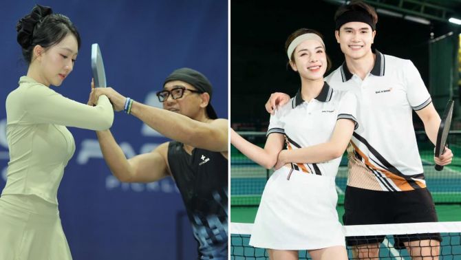 Chơi pickleball với bạn khác giới, phái nữ làm thế nào để tránh bị hiểu nhầm 'thả thính' đối phương?