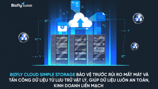 Bizfly Cloud S3 bảo vệ trước rủi ro mất mát và tấn công dữ liệu từ lưu trữ vật lý