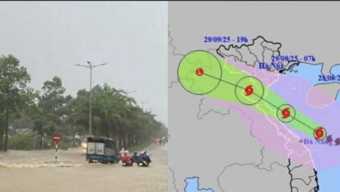 Diễn biến mới nhất của bão số 10 Bualoi: Huế bắt đầu mưa lớn, gió giật mạnh