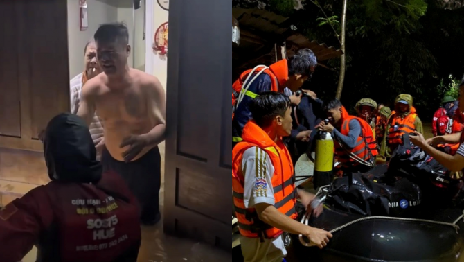 TP Huế: Cùng lội nước bắt xe về quê, chồng bất lực nhìn vợ bị lũ cuốn trôi ngay trước mắt 