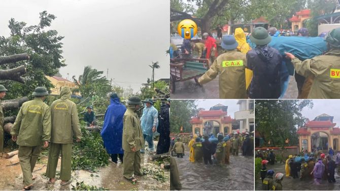 Lời kể xót xa vụ bí thư thôn ở Thanh Hóa bị cây đè trúng trên đường đi chống bão số 10 Bualoi 