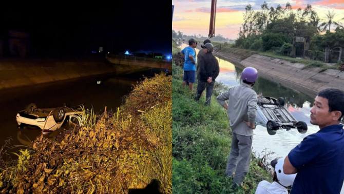 Hiện trường chiếc ô tô lao xuống mương ở Đắk Lắk: Tài xế trẻ tử vong trong tư thế ám ảnh