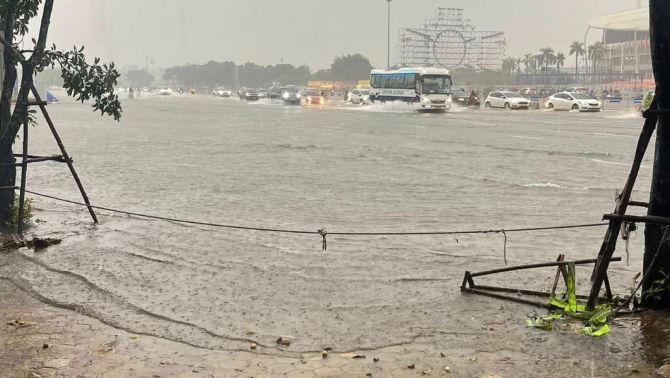 Miền Bắc mưa to, ngập lụt nhiều nơi do hoàn lưu bão số 10: Các khu vực nguy cơ ngập úng ở Hà Nội