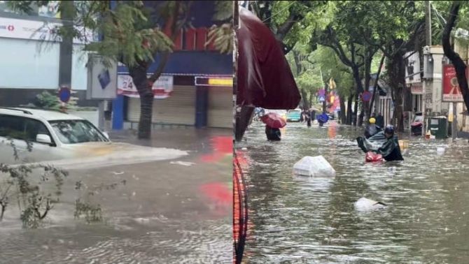 Thông tin chi tiết về 65 điểm ngập úng ở Hà Nội do hoàn lưu bão số 10 và các cung đường thay thế