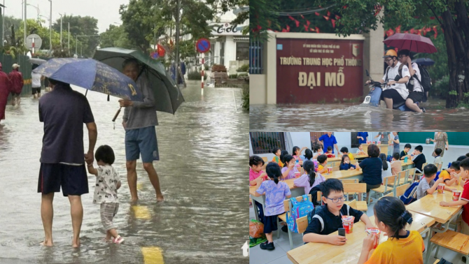 Sở GD-ĐT Hà Nội lên tiếng sau khi nhiều phụ huynh bức xúc cho rằng phản ứng chậm trong ngày mưa lụt