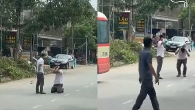 Hé lộ nguồn cơn vụ hành khách bắt tài xế bus quỳ giữa đường, dùng thắt lưng để vụt ở Nghệ An