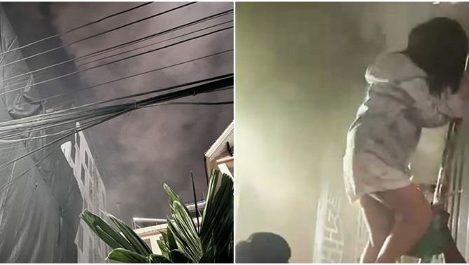 Cháy chung cư mini 9 tầng ở Hà Nội, hàng chục người chạy lên tầng thượng thoát thân