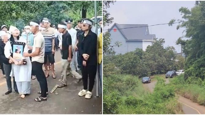 Hàng xóm khóc nghẹn tiễn đưa 3 người bị sát hại ở Đồng Nai, tiết lộ bất ngờ về cuộc sống của 3 nạn nhân