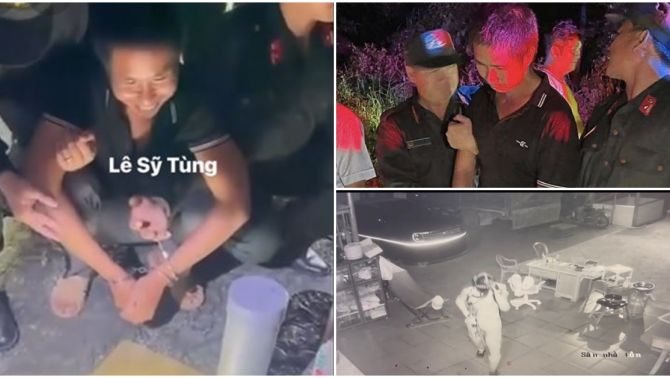 Clip cận cảnh bắt Lê Sỹ Tùng – nghi phạm sát hại 3 người ở Đồng Nai, thái độ cười nói gây ớn lạnh