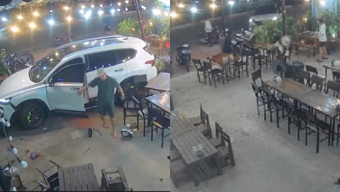 Trước khi lao ô tô tông chết người trong quán, tài xế đã có hành động 'bất thường' khiến cả bàn nhậu sợ hãi