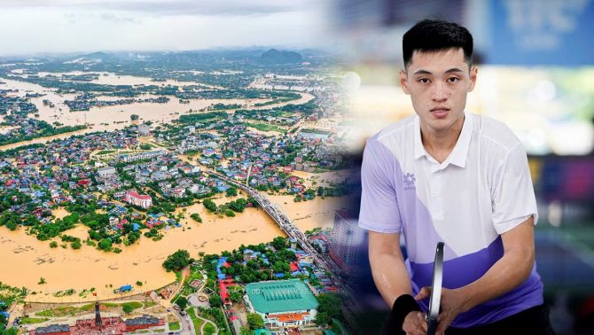 Thái Nguyên ngập lụt: VĐV pickleball Trương Vinh Hiển có hành động 'giải cứu', NHM hết lời ngợi khen