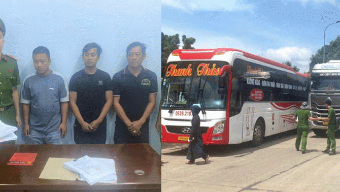 Tài xế xe đầu kéo chặn đầu xe khách để xử lý mâu thuẫn: Trạm thu phí ùn tắc nghiêm trọng gây bức xúc