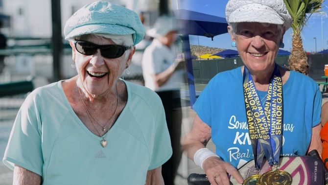 VĐV Pickleball lớn tuổi nhất thế giới: Lập kỷ lục Guinness, tiết lộ bí quyết duy trì sức khỏe