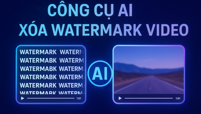 Top 3 công cụ xóa watermark video với AI