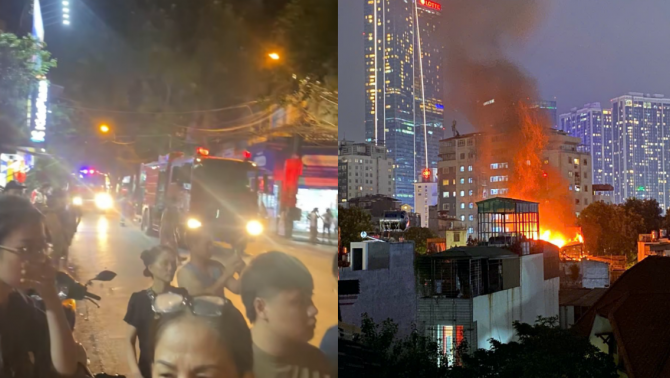 Hiện trường vụ cháy lớn gần Viện Nhi Trung ương, Hà Nội: Hé lộ nguyên nhân ban đầu 