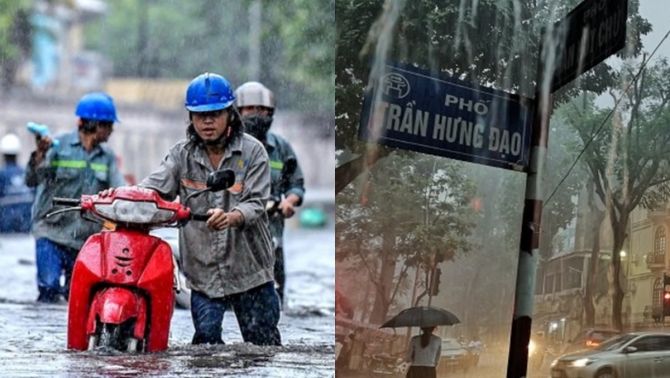Khu vực Hà Nội tiếp tục có mưa lớn trong vài giờ tới: Cơ quan khí tượng cảnh báo nội thành ngập sâu