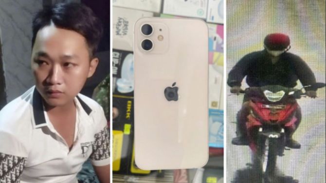 Lỡ ăn chơi quá tay cùng bạn hết tiền lương, người đàn ông đi cướp điện thoại để tránh bị vợ mắng