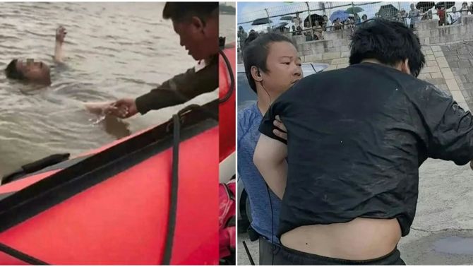 Người đàn ông 115kg sống sót diệu kì sau nhiều giờ trôi dạt vì bị ngã xuống sông