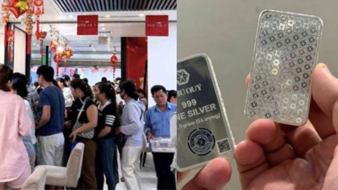 Từ vàng sang bạc: Cơn sốt mới khiến cửa hàng đông nghịt khách dù giá bạc tăng chóng mặt