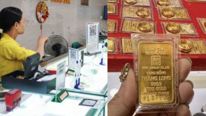 Giá vàng lại vừa tăng kỷ lục, khách hàng nhận tin nhắn đặc biệt từ một cửa hàng vàng 