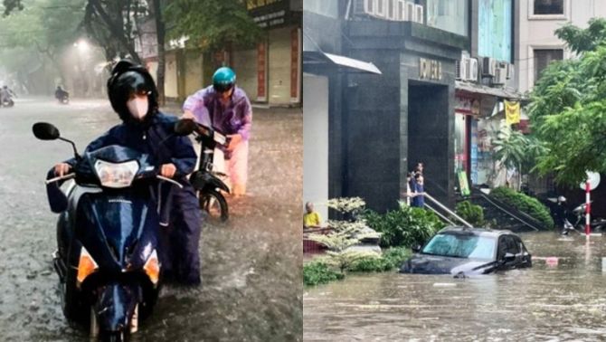 Hà Nội tiếp tục mưa lớn đến chiều 14/10, cảnh báo nhiều tuyến phố trong nội thành sẽ ngập úng