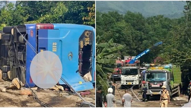 Kết quả kiểm tra nồng độ cồn, ma túy của tài xế trong vụ lật xe khách khiến 3 người chết, hàng chục người bị thương