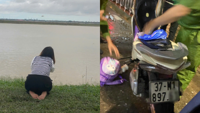 Tình hình tìm kiếm vụ bố ôm 2 con nhảy cầu ở Nghệ An, người thân hé lộ hành động cuối cùng với vợ