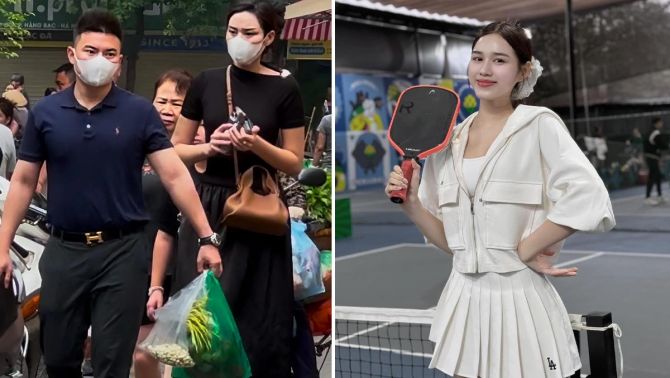 Trước khi kết hôn, hoa hậu Đỗ Thị Hà từng để lộ 'hint' với đại gia Quảng Trị ở sân pickleball từ lâu