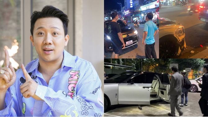 Hiện trường vụ siêu xe Bentley của Trấn Thành gặp tai nạn trong đêm, thiệt hại không hề nhỏ