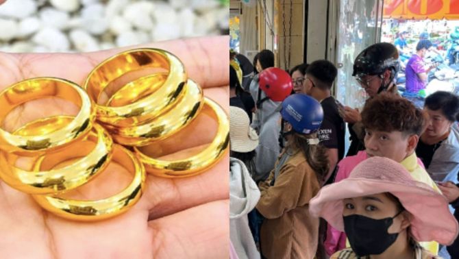 Chỉ sau 1 ngày, giá vàng nhẫn trong nước đột phá đến ngưỡng kỷ lục, vượt xa vàng miếng SJC 