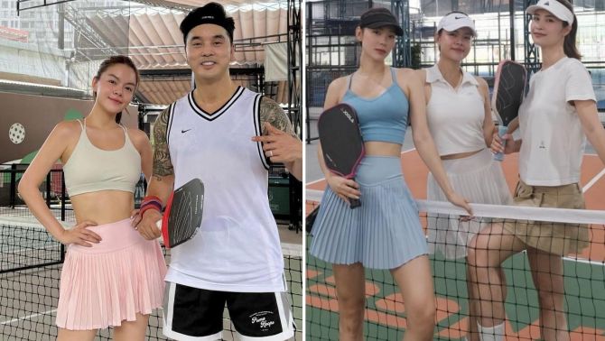 Chơi pickleball giữ dáng, bà mẹ 3 con Phạm Quỳnh Anh gây sốt với diện mạo ở tuổi ngoài 40