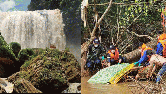 Không có phép màu vụ người phụ nữ rơi xuống thác Voi khi đi uống cà phê, xót xa nơi tìm thấy thi thể