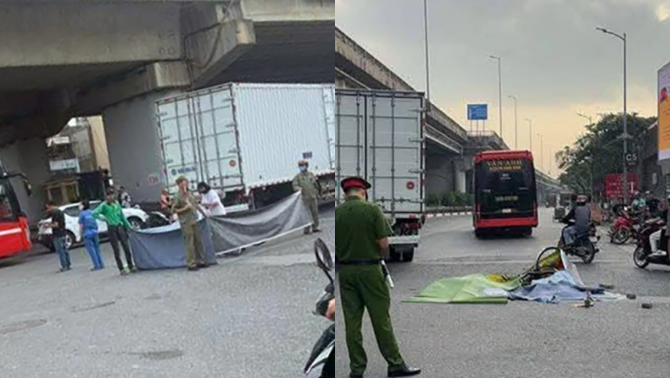 Hà Nội: Hiện trường vụ bé gái lớp 9 bị xe tải cán tử vong thương tâm trên đường đến trường, xác định nguyên nhân ám ảnh?