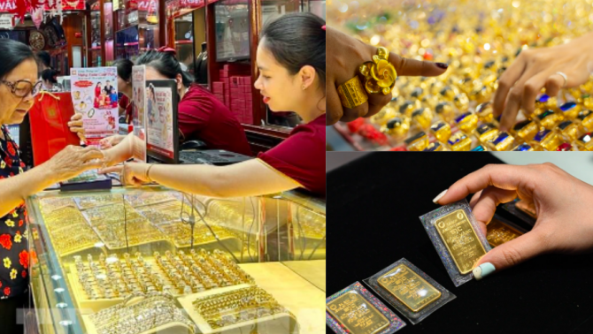 Giá vàng hôm nay 17/10: Nhảy múa 'điên loạn', bảng giá vàng trong nước 'gây choáng' khi chưa từng ghi nhận kỷ lục này