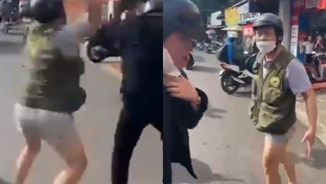 Đang lái xe, người đàn ông vừa bị đánh dã man giữa đường vừa bị hăm dọa 'Mày biết tao là ai không?'